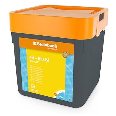 STEINBACH Poolpflege pH-Plus Granulat 0753205TV00-5 kg Zur pH-Wert-Erhöhung im Pool Gut löslich & staubreduziert Für stabile Wasserwerte & bessere Desinfektionswirkung STEINBACH Poolpflege pH-Plus Granulat 0753205TV00-5 kg Zur pH-Wert-Erhöhung im Pool Gut löslich & staubreduziert Für stabile Wasserwerte & bessere Desinfektionswirkung