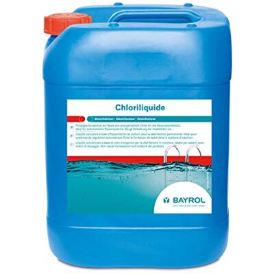 Bayrol Chloriliquide 20 L Flüssigchlor zur Dauerdesinfektion von Poolwasser ideal für automatische Dosiersysteme hochwertiges flüssiges Konzentrat Basis von anorganischem Chlor Bayrol Chloriliquide 20 L Flüssigchlor zur Dauerdesinfektion von Poolwasser ideal für automatische Dosiersysteme hochwertiges flüssiges Konzentrat Basis von anorganischem Chlor