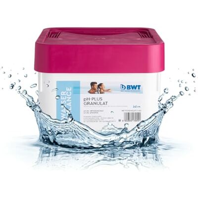 BWT pH-Plus Granulat 3 kg, zur Erhöhung des pH-Wertes von Poolwasser schnell löslich, für Poolwasser, passend für Pools aller Art, Optimaler pH-Wert 7,2-7,4 BWT pH-Plus Granulat 3 kg, zur Erhöhung des pH-Wertes von Poolwasser schnell löslich, für Poolwasser, passend für Pools aller Art, Optimaler pH-Wert 7,2-7,4