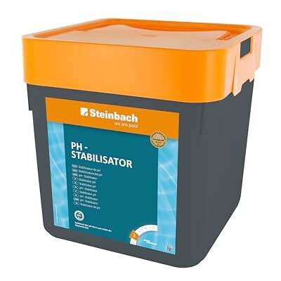 STEINBACH Poolpflege pH-Stabilisator 0753405TV00-5 kg Erhöht die Alkalinität (TA) Stabilisiert den pH-Wert Gut löslich Ideal für Whirlpools & weiches Wasser STEINBACH Poolpflege pH-Stabilisator 0753405TV00-5 kg Erhöht die Alkalinität (TA) Stabilisiert den pH-Wert Gut löslich Ideal für Whirlpools & weiches Wasser