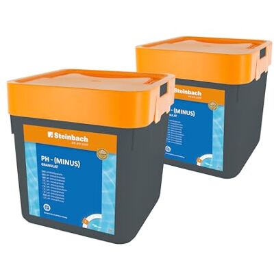 STEINBACH Poolpflege pH-Minus Granulat 0753005TV02-2X 7,5 kg Zur pH-Wert-Senkung im Pool Gut löslich & staubreduziert Für bessere Wirksamkeit von Chlor & Desinfektionsmitteln STEINBACH Poolpflege pH-Minus Granulat 0753005TV02-2X 7,5 kg Zur pH-Wert-Senkung im Pool Gut löslich & staubreduziert Für bessere Wirksamkeit von Chlor & Desinfektionsmitteln