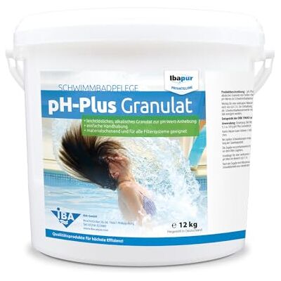 IBA 12 kg pH-Plus Granulat pH Heber pH Korrektur Soda Pool DIN19643 IBA 12 kg pH-Plus Granulat pH Heber pH Korrektur Soda Pool DIN19643