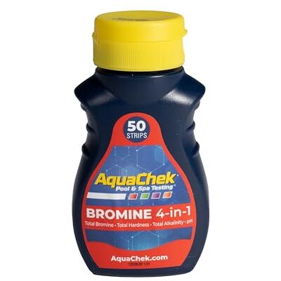 AquaChek 521252A 4-in-1 Gesamt Brom rote Teststreifen - 50 Stück AquaChek 521252A 4-in-1 Gesamt Brom rote Teststreifen - 50 Stück