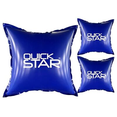 QUICK STAR 3 Stück Poolkissen Eckig 120x120 cm Blau 4 Seile & Sicherheitsventil 2X Reparaturset PVC 0,44mm Winter Pool Kissen mit Doppelnaht Luftkissen Chlor- und UV-Beständig QUICK STAR 3 Stück Poolkissen Eckig 120x120 cm Blau 4 Seile & Sicherheitsventil 2X Reparaturset PVC 0,44mm Winter Pool Kissen mit Doppelnaht Luftkissen Chlor- und UV-Beständig