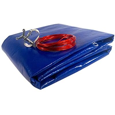 well2wellness Pool Abdeckplane Premium 200 g/m² für Rundbecken bis Ø 5.00m Blau/Schwarz Poolplane Sicherer Schutz Abdeckplane für Sommer + Winter Konstante Wassertemperatur well2wellness Pool Abdeckplane Premium 200 g/m² für Rundbecken bis Ø 5.00m Blau/Schwarz Poolplane Sicherer Schutz Abdeckplane für Sommer + Winter Konstante Wassertemperatur