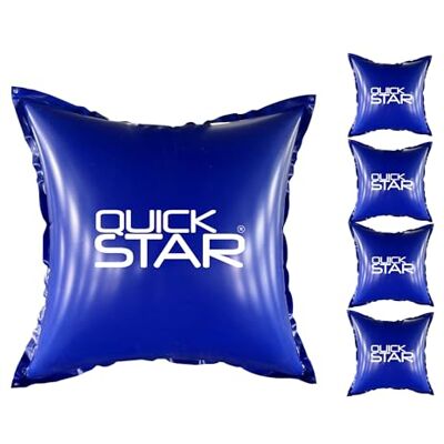 QUICK STAR 5 Stück Poolkissen Eckig 120x120 cm Blau 4 Seile & Sicherheitsventil 2X Reparaturset PVC 0,44mm Winter Pool Kissen mit Doppelnaht Luftkissen Chlor- und UV-Beständig QUICK STAR 5 Stück Poolkissen Eckig 120x120 cm Blau 4 Seile & Sicherheitsventil 2X Reparaturset PVC 0,44mm Winter Pool Kissen mit Doppelnaht Luftkissen Chlor- und UV-Beständig