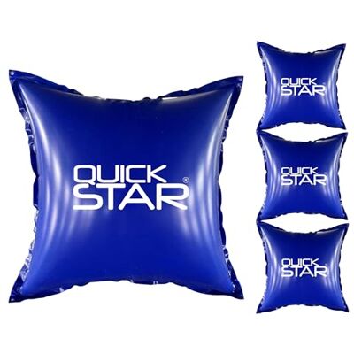 QUICK STAR 4 Stück Poolkissen Eckig 120x120 cm Blau 4 Seile & Sicherheitsventil 2X Reparaturset PVC 0,44mm Winter Pool Kissen mit Doppelnaht Luftkissen Chlor- und UV-Beständig QUICK STAR 4 Stück Poolkissen Eckig 120x120 cm Blau 4 Seile & Sicherheitsventil 2X Reparaturset PVC 0,44mm Winter Pool Kissen mit Doppelnaht Luftkissen Chlor- und UV-Beständig