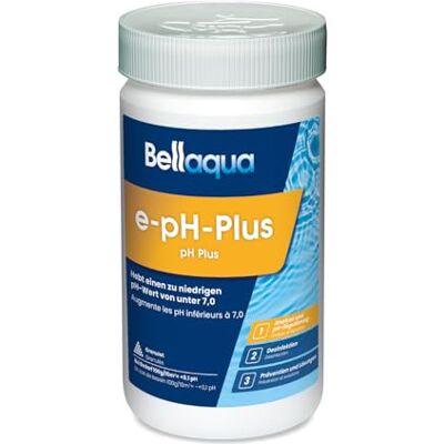 Bellaqua pH Plus 1 kg Granulat pH Heber Pool und Whirlpool pH-Regulierung Hebt zu niedrigen pH-Wert schnell und einfach, 100g / 10 m³ hebt pH um 0,1, direkt ins Wasser, pH 7,0-7,4, Pool und Whirlpool Bellaqua pH Plus 1 kg Granulat pH Heber Pool und Whirlpool pH-Regulierung Hebt zu niedrigen pH-Wert schnell und einfach, 100g / 10 m³ hebt pH um 0,1, direkt ins Wasser, pH 7,0-7,4, Pool und Whirlpool