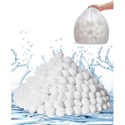 VEVOR Filter Balls für Sandfilter, 2,1 kg, Filterbälle ersetzen Pool-Filtersand, Wiederverwendbare Filtermedienbälle aus Polyesterfaser mit Waschbeutel, für Schwimmbecken, Aufstellbecken, Aquarium VEVOR Filter Balls für Sandfilter, 2,1 kg, Filterbälle ersetzen Pool-Filtersand, Wiederverwendbare Filtermedienbälle aus Polyesterfaser mit Waschbeutel, für Schwimmbecken, Aufstellbecken, Aquarium