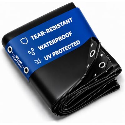 Nemaxx ® Abdeckplane 450 g/m² 1,5×3 m Schwarz Alu-Ösen wasserdicht UV-fest Winterfest & schimmelresistent, verschweißter Saum, verstärkte Ecken, Ösen alle 50 cm – für Holz, Garten, Dach, Bau & Pool Nemaxx ® Abdeckplane 450 g/m² 1,5×3 m Schwarz Alu-Ösen wasserdicht UV-fest Winterfest & schimmelresistent, verschweißter Saum, verstärkte Ecken, Ösen alle 50 cm – für Holz, Garten, Dach, Bau & Pool