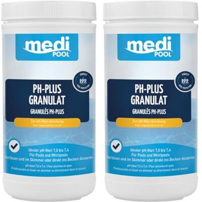POWERHAUS24 mediPOOL ph-Heber, pH-Plus Granulat 2X 1 kg POWERHAUS24 mediPOOL ph-Heber, pH-Plus Granulat 2X 1 kg