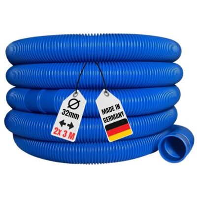 AquaOne Poolschlauch 32mm 1 1/4' blau 2x3 Meter I Hochwertiger Pool Schlauch für Garten & Schwimmbad I Solarschlauch I Schwimmbadschlauch I Saugschlauch I Pumpenschlauch I Flexibel Wasserschlauch AquaOne Poolschlauch 32mm 1 1/4' blau 2x3 Meter I Hochwertiger Pool Schlauch für Garten & Schwimmbad I Solarschlauch I Schwimmbadschlauch I Saugschlauch I Pumpenschlauch I Flexibel Wasserschlauch