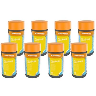 STEINBACH Poolpflege pH-Plus Granulat 0753201TV08-8X 1 kg Zur pH-Wert-Erhöhung im Pool Gut löslich & staubreduziert Für stabile Wasserwerte & bessere Desinfektionswirkung STEINBACH Poolpflege pH-Plus Granulat 0753201TV08-8X 1 kg Zur pH-Wert-Erhöhung im Pool Gut löslich & staubreduziert Für stabile Wasserwerte & bessere Desinfektionswirkung