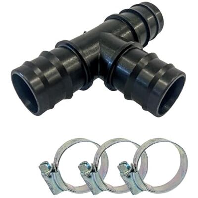 AquaOne Schlauchverbinder CMP-103 32mm 1 1/4'' I Hochwertiger Verbinder T-Stück für Pool & Schwimmbad I Poolschlauchverbinder Schlauchschellen AquaOne Schlauchverbinder CMP-103 32mm 1 1/4'' I Hochwertiger Verbinder T-Stück für Pool & Schwimmbad I Poolschlauchverbinder Schlauchschellen