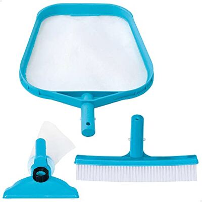 Intex Pool-Reinigungsset - Oberflächennetz, Wandbürste, Venturi-Kopf Intex Pool-Reinigungsset - Oberflächennetz, Wandbürste, Venturi-Kopf