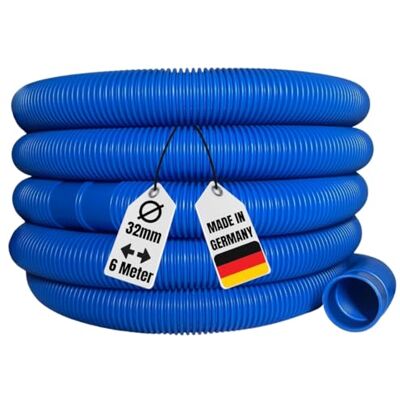 AquaOne Poolschlauch 32mm blau 6 Meter 1 1/4" I Hochwertiger Pool Schlauch für Garten & Schwimmbad I Solarschlauch I Schwimmbadschlauch I Saugschlauch I Pumpenschlauch I Flexibel Wasserschlauch AquaOne Poolschlauch 32mm blau 6 Meter 1 1/4" I Hochwertiger Pool Schlauch für Garten & Schwimmbad I Solarschlauch I Schwimmbadschlauch I Saugschlauch I Pumpenschlauch I Flexibel Wasserschlauch