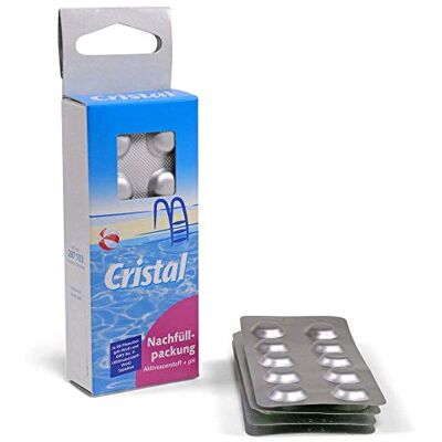 Cristal Pool pH-Wert & Sauerstoff Wassertester Nachfüllpackung 2 x 30 Rapid Testtabletten- Wasseranalyse Pooltester manuell Cristal Pool pH-Wert & Sauerstoff Wassertester Nachfüllpackung 2 x 30 Rapid Testtabletten- Wasseranalyse Pooltester manuell