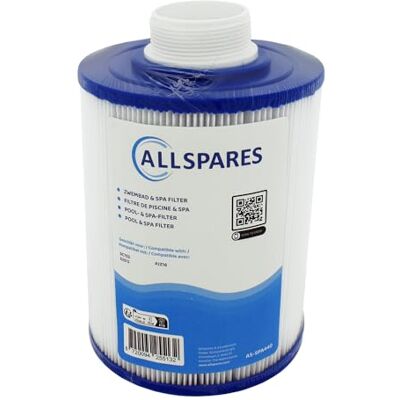 AllSpares Whirlpool Filter, Poolfilter, Spa Filterkartusche Ersatz fr Wellis AKU0037 Jazzi 042035 PJZ16 52512 145 x 180mm 50mm ffnung Feingewinde AllSpares Whirlpool Filter, Poolfilter, Spa Filterkartusche Ersatz fr Wellis AKU0037 Jazzi 042035 PJZ16 52512 145 x 180mm 50mm ffnung Feingewinde