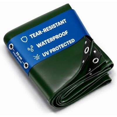 Nemaxx ® Abdeckplane 450 g/m² 3×3 m Grün Alu-Ösen wasserdicht UV-fest Winterfest & schimmelresistent, verschweißter Saum, verstärkte Ecken, Ösen alle 50 cm – für Holz, Garten, Dach, Bau & Pool Nemaxx ® Abdeckplane 450 g/m² 3×3 m Grün Alu-Ösen wasserdicht UV-fest Winterfest & schimmelresistent, verschweißter Saum, verstärkte Ecken, Ösen alle 50 cm – für Holz, Garten, Dach, Bau & Pool