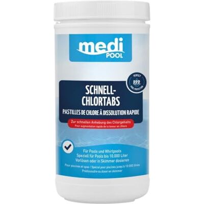 POWERHAUS24 mediPOOL Schnell-ChlorTabs 1 kg POWERHAUS24 mediPOOL Schnell-ChlorTabs 1 kg