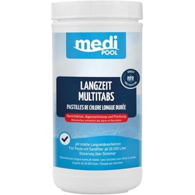POWERHAUS24 Multi Chlortabletten 5in1 organisch 200g 2KG langsam löslich Aktivchlor Mind. 90% Pflegefibel POWERHAUS24 Multi Chlortabletten 5in1 organisch 200g 2KG langsam löslich Aktivchlor Mind. 90% Pflegefibel