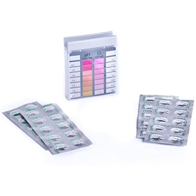 Unbekannt Chlor / pH Testgerät inkl. je 20 Tabletten Schwimmbad Pool Wasser Aquarium Unbekannt Chlor / pH Testgerät inkl. je 20 Tabletten Schwimmbad Pool Wasser Aquarium