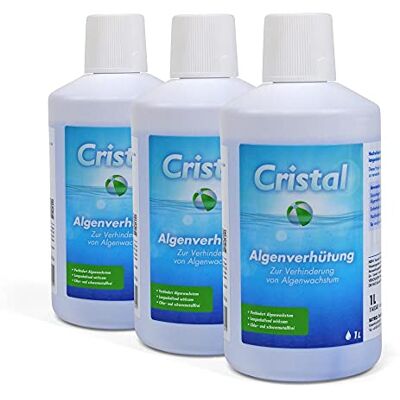 Cristal Pool Algenschutz 3 Liter Sparset Algenmittel flüssig Algenvernichter Algenverhütung Verhindert Algenwachstum Algizid Algezid Cristal Pool Algenschutz 3 Liter Sparset Algenmittel flüssig Algenvernichter Algenverhütung Verhindert Algenwachstum Algizid Algezid