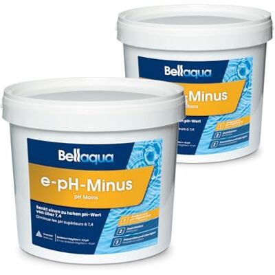 Bellaqua pH Minus Pool Whirlpool 2x6kg Granulat pH Senker pH-Regulierung 100g / 10 m³ senkt pH-Wert um 0,1, schnelle Wirkung, direkt ins Wasser, pH-Idealwert 7,0-7,4, Pool und Whirlpool Bellaqua pH Minus Pool Whirlpool 2x6kg Granulat pH Senker pH-Regulierung 100g / 10 m³ senkt pH-Wert um 0,1, schnelle Wirkung, direkt ins Wasser, pH-Idealwert 7,0-7,4, Pool und Whirlpool