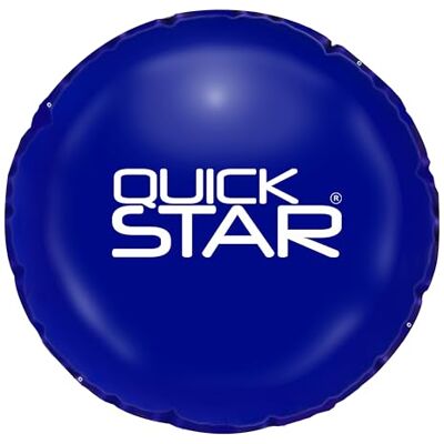 QUICK STAR Poolkissen Rund ⌀ 400 cm Blau 4 Seile & Sicherheitsventil 2X Reparaturset PVC 0,44mm Winter Pool Kissen mit Doppelnaht Luftkissen Chlor- und UV-Beständig QUICK STAR Poolkissen Rund ⌀ 400 cm Blau 4 Seile & Sicherheitsventil 2X Reparaturset PVC 0,44mm Winter Pool Kissen mit Doppelnaht Luftkissen Chlor- und UV-Beständig