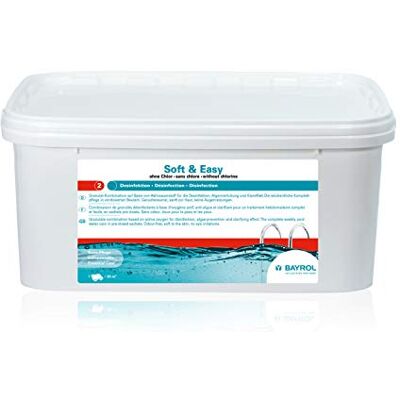 Bayrol Soft & Easy Granulat-Kombination auf Aktivsauerstoff-Basis 2,24 kg für Desinfektion, Algenverhütung & Klareffekt Wasserpflege für Pools in vordosierten Beuteln ohne Chlor Bayrol Soft & Easy Granulat-Kombination auf Aktivsauerstoff-Basis 2,24 kg für Desinfektion, Algenverhütung & Klareffekt Wasserpflege für Pools in vordosierten Beuteln ohne Chlor