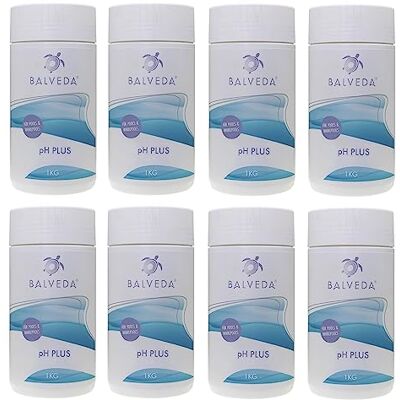 POWERHAUS24 BALVEDA 8X pH Plus Granulat 8X 1 kg (= 8 kg), pH-Heber zur pH-Wert Regulierung, Jahresvorrat zum Vorteilspreis, für Pools & Whirlpools POWERHAUS24 BALVEDA 8X pH Plus Granulat 8X 1 kg (= 8 kg), pH-Heber zur pH-Wert Regulierung, Jahresvorrat zum Vorteilspreis, für Pools & Whirlpools