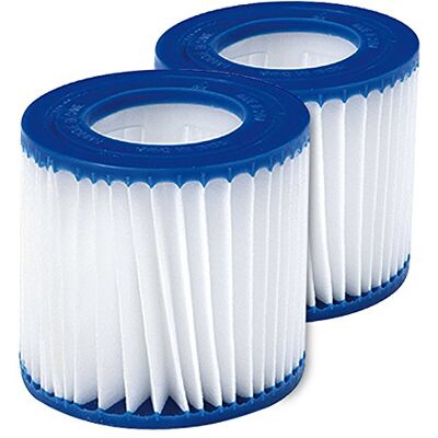 Jilong Pool Filter Catridge No.II im 2er Set, Poolpumpe Kartuschenfilter Ø106x136 mm, Innen-Ø52 mm, Weiß Jilong Pool Filter Catridge No.II im 2er Set, Poolpumpe Kartuschenfilter Ø106x136 mm, Innen-Ø52 mm, Weiß
