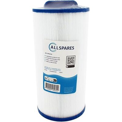 AllSpares Whirlpool Pool Filterkartusche Ersatz für Rising Dragon RD35 Pleatco PWW50S Darlly SC779 40372 Aquavia Magiline Ø130 x 260mm Griff 38mm Grobgewinde AllSpares Whirlpool Pool Filterkartusche Ersatz für Rising Dragon RD35 Pleatco PWW50S Darlly SC779 40372 Aquavia Magiline Ø130 x 260mm Griff 38mm Grobgewinde