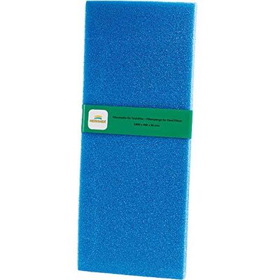 Heissner ZF821-00 Filterschwamm 100 x 40 x 5 cm, 10 ppi, blau Heissner ZF821-00 Filterschwamm 100 x 40 x 5 cm, 10 ppi, blau