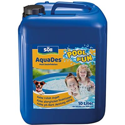 Söll 80426 AquaDes, 10 l Pool-Desinfektion, Poolreinigung, Wasserpflege gegen Bakterien und Keime, Desinfektionmittel für Pool Planschbecken Schwimmbecken Kinderpool Söll 80426 AquaDes, 10 l Pool-Desinfektion, Poolreinigung, Wasserpflege gegen Bakterien und Keime, Desinfektionmittel für Pool Planschbecken Schwimmbecken Kinderpool