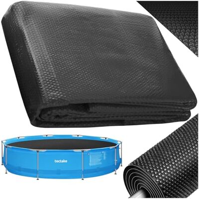 TecTake ® Poolabdeckung rund Ø 455 cm, 110 µm Stärke, zuschneidbar, selbstschwimmend, Solarabdeckung, Abdeckplane Pool, Sicherheitsabdeckung, Poolfolie, Schwimmbadabdeckung schwarz TecTake ® Poolabdeckung rund Ø 455 cm, 110 µm Stärke, zuschneidbar, selbstschwimmend, Solarabdeckung, Abdeckplane Pool, Sicherheitsabdeckung, Poolfolie, Schwimmbadabdeckung schwarz