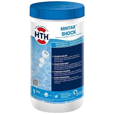 HTH MINITAB Shock 20g 1,2kg, Chlortabletten für den Pool HTH MINITAB Shock 20g 1,2kg, Chlortabletten für den Pool