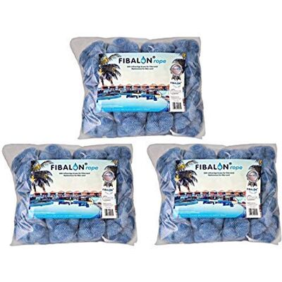 well2wellness 3 x FIBALON ROPE Hochinnovativer Polymerfaserfilter für Pool Sandfilteranlagen mit 8 verbundenen FIBALON-Netzen well2wellness 3 x FIBALON ROPE Hochinnovativer Polymerfaserfilter für Pool Sandfilteranlagen mit 8 verbundenen FIBALON-Netzen