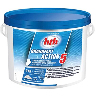 hth GRANUFAST Action 5 Pool Chlorgranulat - Stabilisiertes Schockchlor 5kg hth GRANUFAST Action 5 Pool Chlorgranulat - Stabilisiertes Schockchlor 5kg