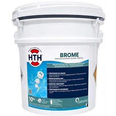 HTH Brome lent ® désinfection régulière pastilles/galets 20 g 10 kg HTH Brome lent ® désinfection régulière pastilles/galets 20 g 10 kg