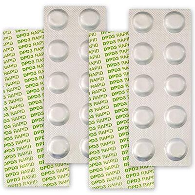 well2wellness 40 Pool Testtabletten Gesamtchlor-Bestimmung (DPD No. 3 Rapid)- 4 x 10 Stück well2wellness 40 Pool Testtabletten Gesamtchlor-Bestimmung (DPD No. 3 Rapid)- 4 x 10 Stück