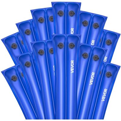 VEVOR Pool Beschwerungssack, 12 Packungen à 238 cm, 0,4 mm Dicke PVC-Säcke mit Gewichten mit auslaufsicherem Schraubverschluss, Wassersäcke zur Befestigung von Poolabdeckungen im Winter, blau VEVOR Pool Beschwerungssack, 12 Packungen à 238 cm, 0,4 mm Dicke PVC-Säcke mit Gewichten mit auslaufsicherem Schraubverschluss, Wassersäcke zur Befestigung von Poolabdeckungen im Winter, blau