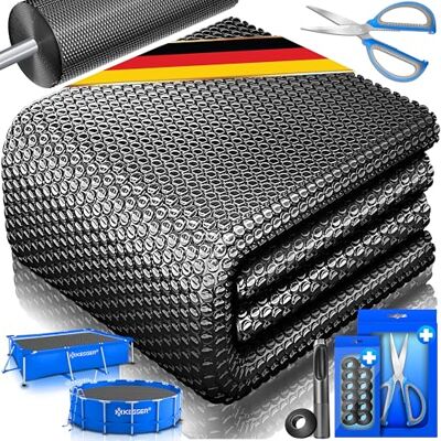 KESSER ® Pool Solarfolie 400 µm Solarplane Rund 400 cm Poolabdeckung Solarabdeckplane flexibel zuschneidbar Poolplane für Wassererwärmung Solarabdeckung mit Schere, Lochzange & 12 Ösen KESSER ® Pool Solarfolie 400 µm Solarplane Rund 400 cm Poolabdeckung Solarabdeckplane flexibel zuschneidbar Poolplane für Wassererwärmung Solarabdeckung mit Schere, Lochzange & 12 Ösen