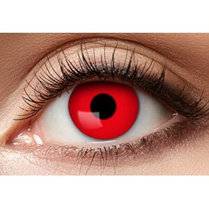 Balinco Monats Farbige Kontaktlinsen ohne Stärke, Weiche Hochwertige Motivlinsen für Cosplay, Halloween, Karneval, Partys & Festivals – Solid Red Balinco Monats Farbige Kontaktlinsen ohne Stärke, Weiche Hochwertige Motivlinsen für Cosplay, Halloween, Karneval, Partys & Festivals – Solid Red