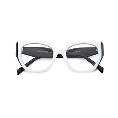 CHARRO Unisex EL Reading Glasses, Weiß-Schwarz, 2 CHARRO Unisex EL Reading Glasses, Weiß-Schwarz, 2