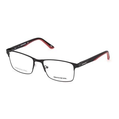 Skechers Brille mit Sehstärke für Herren optional mit Sonnenbrillentönung oder Blaulichtfilter, Rechteckig, gefertigt aus Metall, Modell: SE3300 (inklusive Brillenetui) Skechers Brille mit Sehstärke für Herren optional mit Sonnenbrillentönung oder Blaulichtfilter, Rechteckig, gefertigt aus Metall, Modell: SE3300 (inklusive Brillenetui)