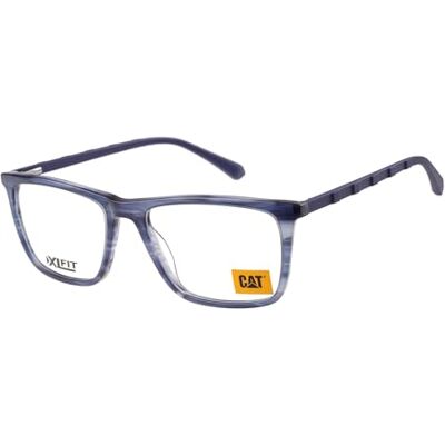 CAT Brille mit Sehstärke für Herren optional mit Sonnenbrillentönung oder Blaulichtfilter, Rechteckig, gefertigt aus Acetat, Modell: CTO-3053-106 (inklusive Brillenetui) CAT Brille mit Sehstärke für Herren optional mit Sonnenbrillentönung oder Blaulichtfilter, Rechteckig, gefertigt aus Acetat, Modell: CTO-3053-106 (inklusive Brillenetui)
