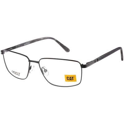 CAT Brille mit Sehstärke für Herren optional mit Sonnenbrillentönung oder Blaulichtfilter, Rechteckig, gefertigt aus Metall, Modell: CTO-3059-004 (inklusive Brillenetui) CAT Brille mit Sehstärke für Herren optional mit Sonnenbrillentönung oder Blaulichtfilter, Rechteckig, gefertigt aus Metall, Modell: CTO-3059-004 (inklusive Brillenetui)
