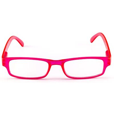 Contacta , Fluo, Lesebrille für Damen und Herren, leicht und bunt, praktisch und funktional, Rahmen mit Flexstangen, Dioptrien +1,00, Farbe Fuchsia, 18 g Contacta , Fluo, Lesebrille für Damen und Herren, leicht und bunt, praktisch und funktional, Rahmen mit Flexstangen, Dioptrien +1,00, Farbe Fuchsia, 18 g