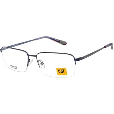 CAT Brille mit Sehstärke für Herren optional mit Sonnenbrillentönung oder Blaulichtfilter, Rechteckig, gefertigt aus Metall, Modell: CTO-3067-008 (inklusive Brillenetui) CAT Brille mit Sehstärke für Herren optional mit Sonnenbrillentönung oder Blaulichtfilter, Rechteckig, gefertigt aus Metall, Modell: CTO-3067-008 (inklusive Brillenetui)